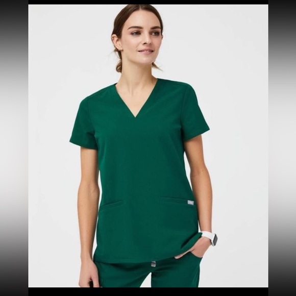 Figs Tops Figs Hunter Green Scrubs Set Nwt Poshmark